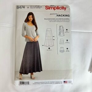 Simplicity Sewing patterns 8474 size XXS through XXL